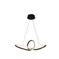 Suspension LED Courbe Créative Blanche 60W Dimmable Moderne pour Chambre et Salon avec Driver Isolé Certifié CE ROHS