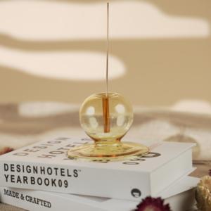 Porta Incienso de Vidrio Borosilicato de Alta Calidad, Personalizable en Tamaño, Color y Forma, Transparente, Ecológico, para Varillas de Incienso, Lavanda, Ámbar, Moderno - Product Image 4