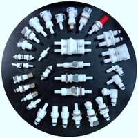 Adaptateur fileté 1/8 NPT, connecteur mâle à insertion rapide, raccords à déconnexion rapide, connecteur en plastique fileté