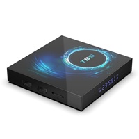 TV Box Inteligente T95 con Android 10, 4G/128G, Resolución 4K, WiFi de Doble Banda 5G y BT5.0