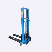 Chariot élévateur électrique, hauteur de levage 1,6 m, capacité 500 kg, chariot élévateur à palettes à chargement automatique par chaîne, chariot élévateur semi-automatique pour hôtels, mines, usines