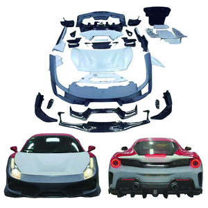 Kit carrosserie de style <span class=keywords><strong>Ferrari</strong></span> 488 Pista - Injection PP + Options en fibre de carbone sèche/humide - Product Image 1