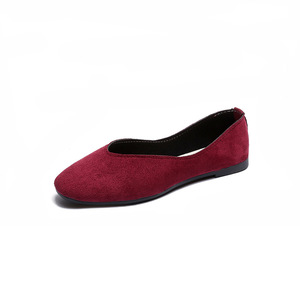 Mocassins pour femmes à bout peu profond, couleur unie, tendance, chaussures décontractées pour femmes, chaussures plates confortables pour la marche en plein air - Product Image 5