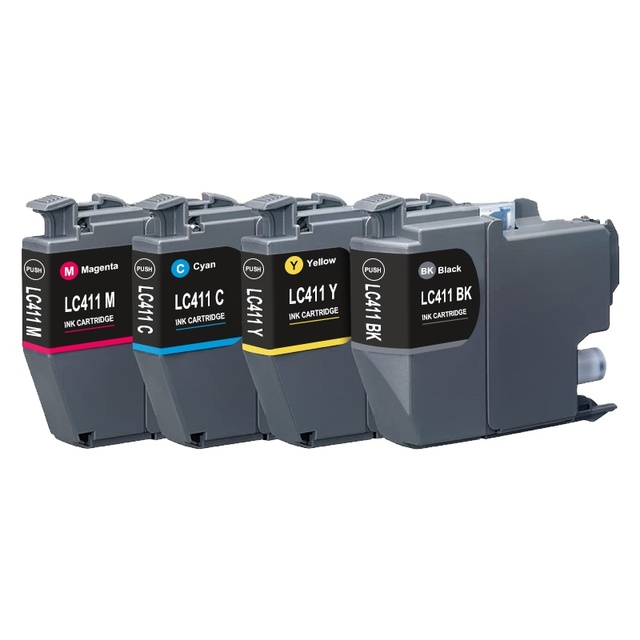 HS LC411 LC 411 411XL Compatible Ink Cartridge for Brother DCP-J526N DCP-J914N DCP-J926N MFC-J904N MFC-J739DN MFC-J939DN Printer