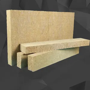 60 Mm ROCK Wool Isolasi Serat Mineral Papan Panel