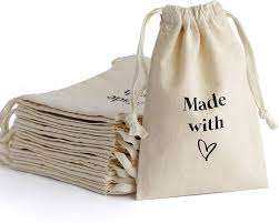 Pochette de luxe jetable en toile pour bijoux avec étiquette, sac à cordon pour vêtements, emballage personnalisé de marque, prix d'usine - Product Image 5