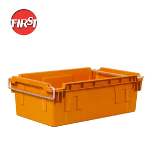 45L Durable New Design Multi-Function industry plastic box with metal handle Nesting Plastic Tote