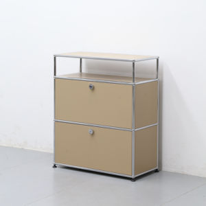 Mobile Decorativo Multiuso di Grande Capacità e Credenza - Arredamento Bar per Casa Adatto ad Appartamenti con Struttura in Acciaio Inossidabile - Product Image 1