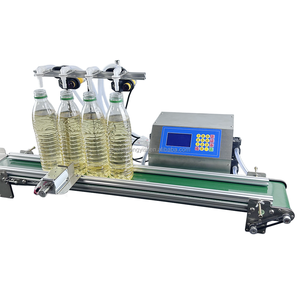 4-đầu nhu động cơ hoành bơm nước uống rượu vang chất lỏng sữa tinh dầu nước hoa Máy rót chai với băng tải - Product Image 4