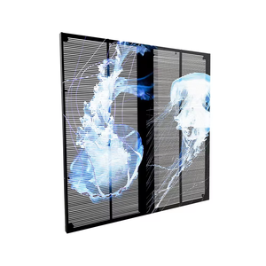 High storefront window Quality 1000x1000mm Transparent Flexible LED Thin-<b>Film</b> Display Panel Screen for worship Text Display - Product Image 4