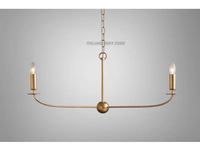 Lustre linéaire artisanal à 6 lumières, luminaire de plafond moderne noir, éclairage suspendu minimaliste du milieu du siècle pour salle à manger