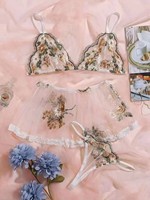 Hot Selling Comfortabele Dames Sexy 2-delige Bikini Zomer Ademende Luxe Holle Kanten Nachtkleding