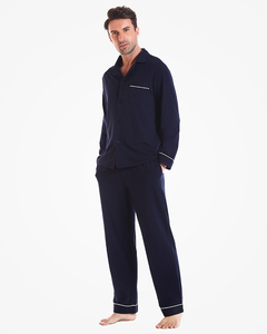 Người Đàn Ông Bộ Đồ Ngủ Phòng Chờ Mặc Mùa Thu Dài Tay Áo Nhà Mặc Với Đường Ống Túi Mềm Bông Đồ Ngủ Của Nam Giới - Product Image 5