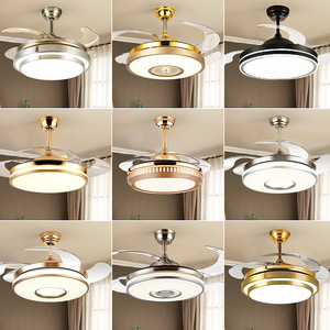 LED 5-Speed DC Motor Ceiling Fan Remote Control Smart Modern <b>Indoor</b> Decorative Luxury Metal <b>Light</b> with Quiet Operation 220V - Product Image 2