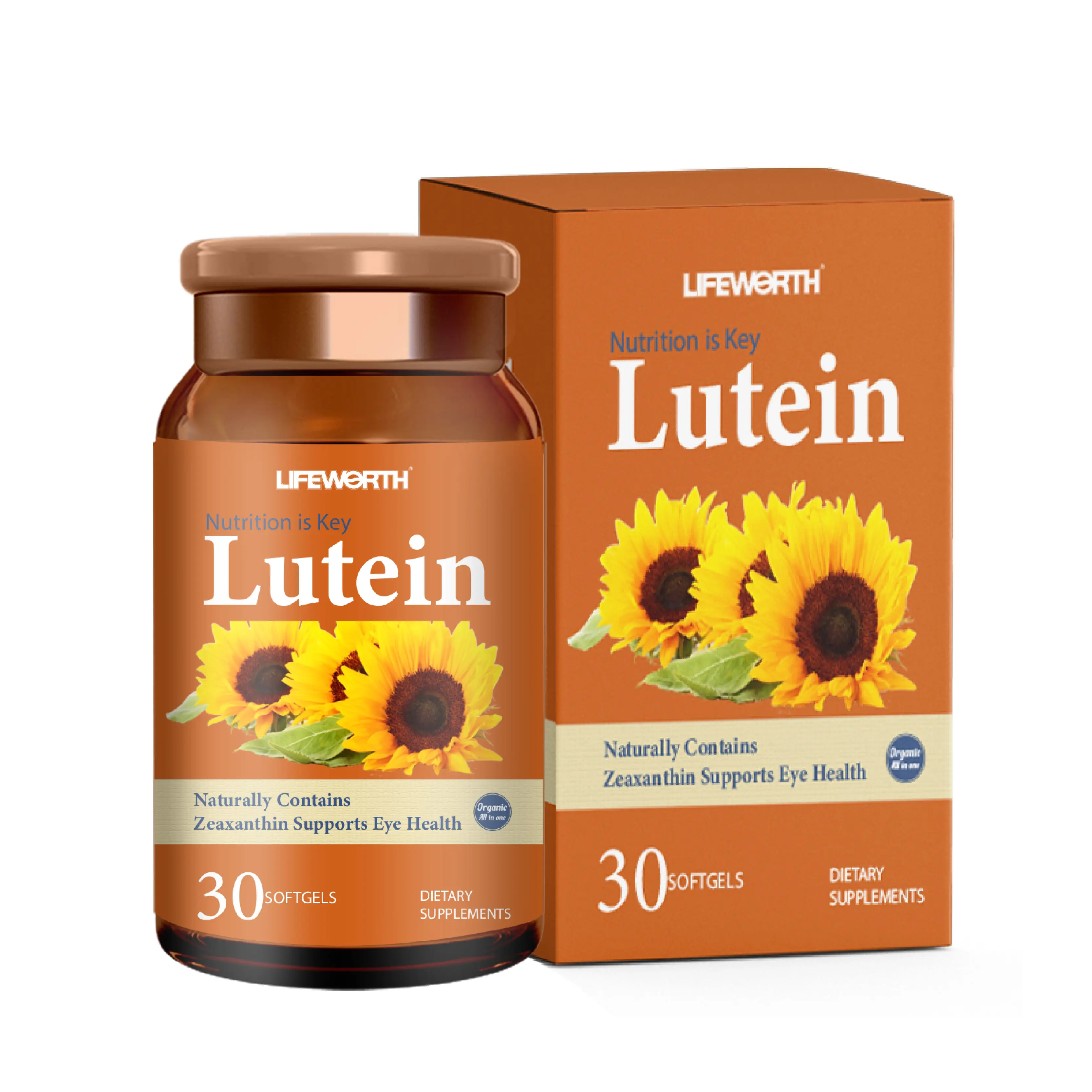 Lifeworth Luteïne Extract Poeder Softgel Capsules Gezondheid En Schoonheid