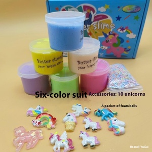 Kit de slime crème glacée, deux couleurs mélangées, colle mousse, boue de coton, jouet DIY, fournitures de colle non toxique pour enfants, filles et garçons, 70ML - Product Image 5
