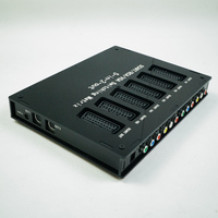 5 Entrées 1 Sortie 1 EUR Splitter Scart RGB en Métal RCA SVHS AV TV Convertisseur Audio pour MD/SFC/PS123/SS/DC/Box Garantie 12 Mois