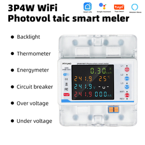 <span class=keywords><strong>Disjoncteur</strong></span> intelligent Tuya WiFi 100A 380V <span class=keywords><strong>triphasé</strong></span> quatre fils avec réenclencheur automatique et mesure bidirectionnelle PV - Product Image 3