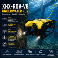 Système professionnel de soutien aux secours en rivière et en mer avec robot sous-marin équipé d'une caméra HD, ROV, profondeur maximale de 350 m, étanche IP68