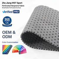 Tissu néoprène perforé ventilé et flexible, matériau respirant pour gants, orthèses, soutien sportif, personnalisable OEM