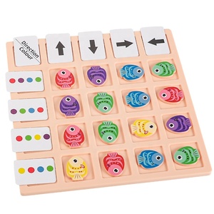 <span class=keywords><strong>Gioco</strong></span> Montessori Trova il Pesciolino: <span class=keywords><strong>Gioco</strong></span> Educativo per Bambini per la Discriminazione Direzionale e l'Abbinamento <span class=keywords><strong>dei</strong></span> Colori - Product Image 1