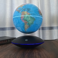 Globe terrestre à lévitation magnétique HCNT Factory avec lumière LED RGB, décoration d'intérieur, certifié CE/FCC, cadeau personnalisé pour la vente en gros