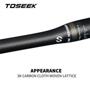 Guidon de vélo de montagne en fibre de <span class=keywords><strong>carbone</strong></span> personnalisable, 31,8 mm, plat ou relevé, largeur 580/760 mm - Product Image 4