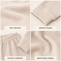 Fabricant de vêtements pour bébés, faible MOQ, échantillons, ensemble de vêtements d'hiver pour bébé fille nouveau-né, ensemble de vêtements mixtes pour bébé garçon, 12-18 mois