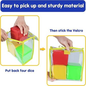 <span class=keywords><strong>Dados</strong></span> blandos educativos para niños: material didáctico <span class=keywords><strong>de</strong></span> estilo americano para actividades en el aula <span class=keywords><strong>de</strong></span> preescolar y primaria (bolsillo <span class=keywords><strong>de</strong></span> <span class=keywords><strong>dados</strong></span>) - Product Image 6