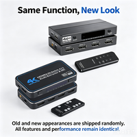 Commutateur HDMI 2.0b 4 ports 4K 60Hz, boîtier de commutation HDMI2.0, 4 entrées 1 sortie avec sortie audio optique 3,5 mm, extracteur audio à distance, ARC HDCP2.2