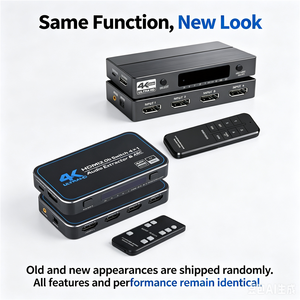Commutateur <span class=keywords><strong>HDMI</strong></span> 2.0b 4 ports <span class=keywords><strong>4K</strong></span> 60Hz, boîtier de commutation HDMI2.0, 4 entrées 1 sortie avec sortie audio optique 3,5 mm, extracteur audio à distance, <span class=keywords><strong>ARC</strong></span> HDCP2.2 - Product Image 2