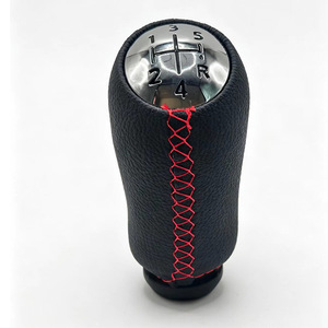 Pomo de palanca de cambios Chen Can de cuero para transmisión manual de 5 velocidades para Renault Megane MK2 MK3 - Product Image 2