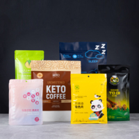 Sachet Doypack en plastique refermable, autoportant, recyclable, imprimé en héliogravure, avec trois soudures latérales et revêtement en aluminium pour emballage alimentaire