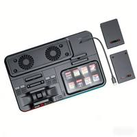 Base de Carga y Refrigeración Multifunción AOLION AL-NS2551 Switch 1 2 con 4 Ranuras para Controles Pro, Accesorios para Consola de Juegos ABS