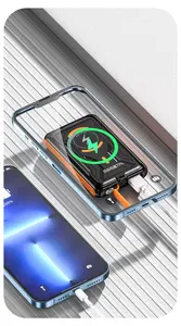 Portable Outdoor Trending Mobile Phone Fast Charging 5000mah Waterproof Wireless Solar Panel Charger Powerbank Solar Power Bank