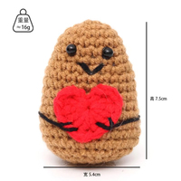 Vente en gros de jouets en peluche de luxe tricotés à la main Poupées au crochet Animaux en peluche doux Kits d'artisanat en laine de qualité supérieure DIY éducatif tissé