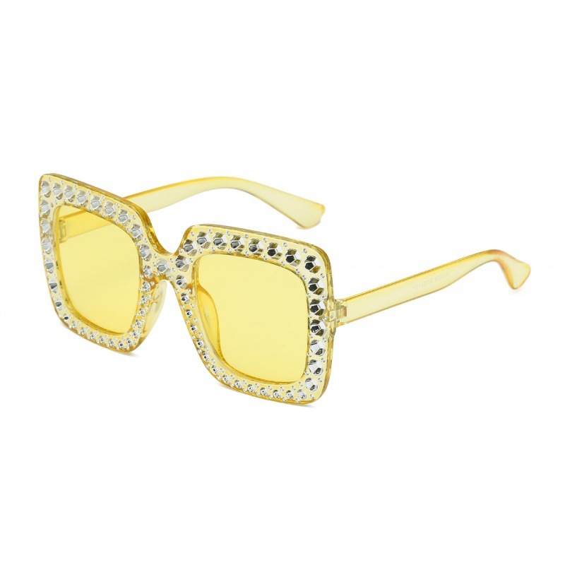 Transparent yellow frame with yellow film
