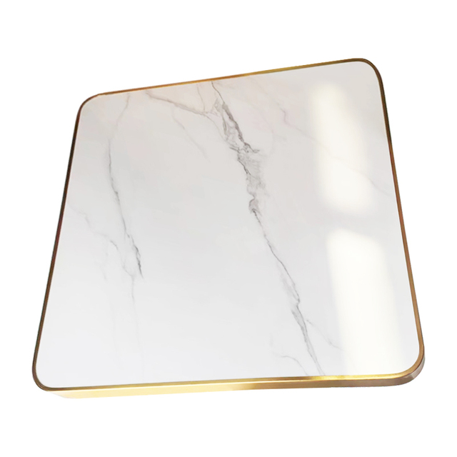 Sintered Stone Table Tops for Coffee Tea Bar Table Nero Marquina Specification 80*80*3cm Black Table Tops Furniture Accessories