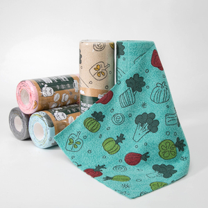 Rouleau de chiffon en microfibre multi-usages, remplaçable hebdomadaire, série Pumpkin, à déchirer, absorbant, pour le nettoyage de la cuisine - Product Image 2