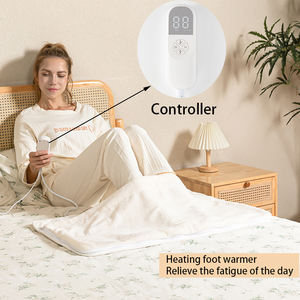 Chauffe-pieds électrique 120V/230V, 10 réglages de chaleur, contrôleur détachable, chauffe-pieds pour la maison et le bureau - Product Image 4