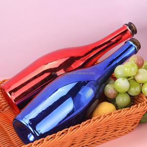 Nuevo gran vientre 750ml oro galvanizado champán vino espumoso botella <span class=keywords><strong>de</strong></span> vidrio alcohólico al por mayor con tipo <span class=keywords><strong>de</strong></span> sellado <span class=keywords><strong>de</strong></span> corcho - Product Image 6