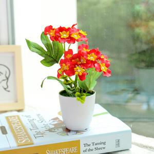 <span class=keywords><strong>Mini</strong></span> <span class=keywords><strong>flores</strong></span> artificiales <span class=keywords><strong>de</strong></span> plástico, varios colores, para decoración del hogar con maceta - Product Image 5