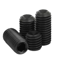 Vis à tête hexagonale à empreinte hexagonale DIN916 en acier au carbone de qualité 10.9 12.9 avec pointe bombée
