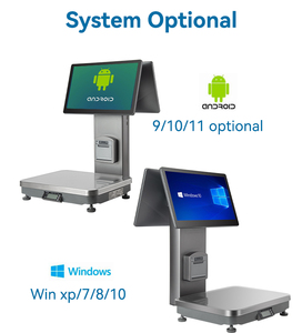 Balanza inteligente POS AI con capacidad de 30kg Balanza informática de precio comercial digital inteligente Pantalla dual - Product Image 5