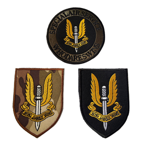 Parche Decorativo SAS con Insignia Británica, Bordado en 3D, para Mochila, con Encaje, para Coser o con Gancho y Bucle, Tela Vaquera - Product Image 1