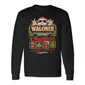 Camiseta de manga larga familiar Wagoner para Navidad 2025: Creando recuerdos juntos - Product Image 2