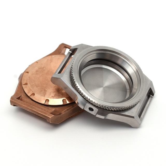 High Precision CNC Milling Parts Machining Aluminum Watch Case Custom Machined Brass Watch Housing