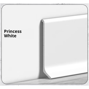 Stile di vendita caldo di battiscopa curvo in lega di alluminio <span class=keywords><strong>adesivo</strong></span> con superficie di pittura di ossidazione - Product Image 1