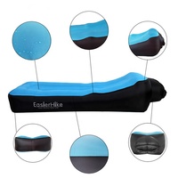 Canapé gonflable portable et pliable au design moderne, lit de plage pour usage extérieur