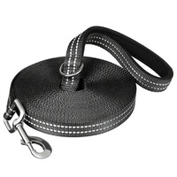 Laisse d'entraînement pour chien en nylon moderne, réfléchissante et durable, 20 pieds de long, imperméable pour activités de plein air et jeux sur la plage - Yilin Pet